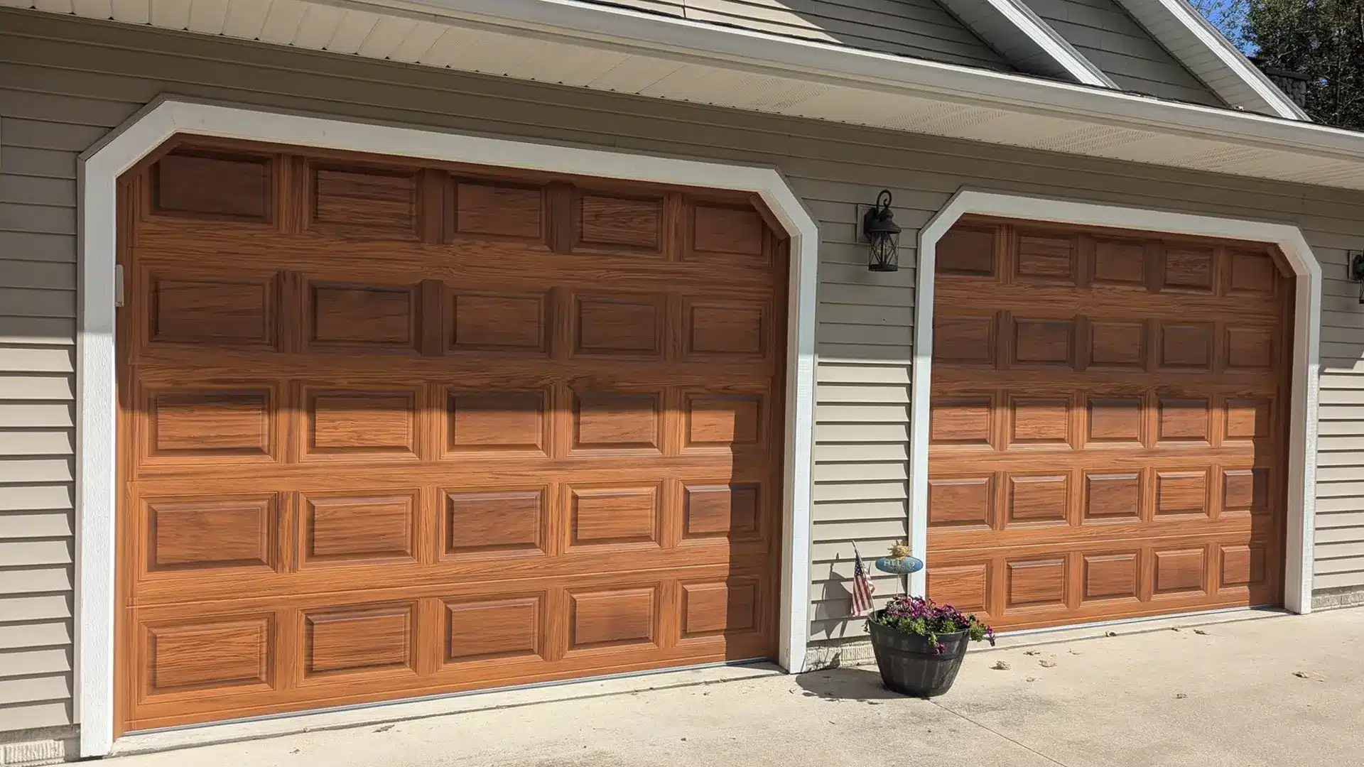 garage door after